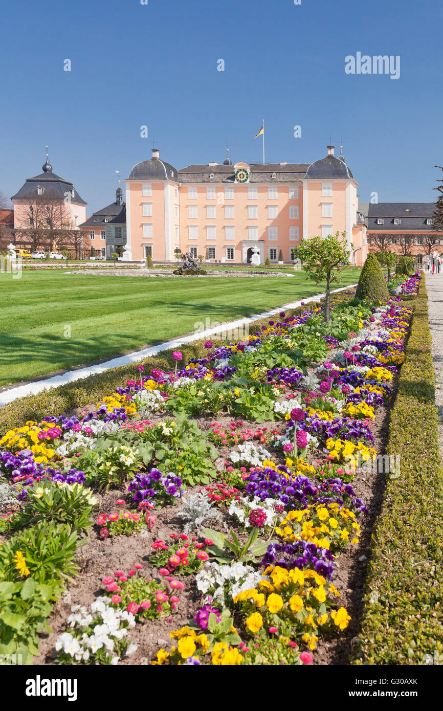 Schloss Schwetzingen Palace, jardin baroque, Schwetzingen, Baden-Wurttemberg, Germany, Europe Banque D'Images