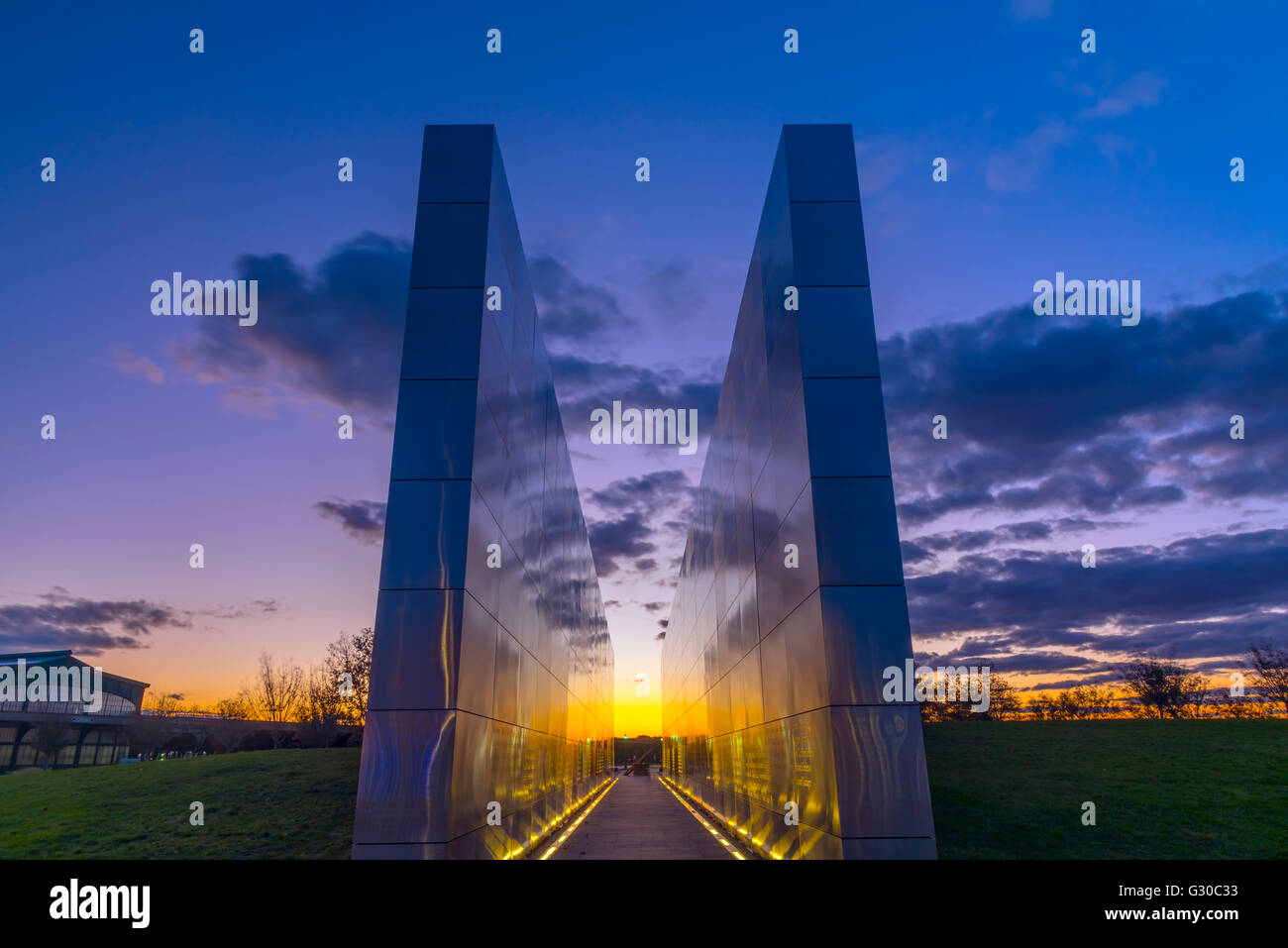 Memorial Empty Sky Liberty State Park Jersey City New Jersey Usa Photo Stock Alamy
