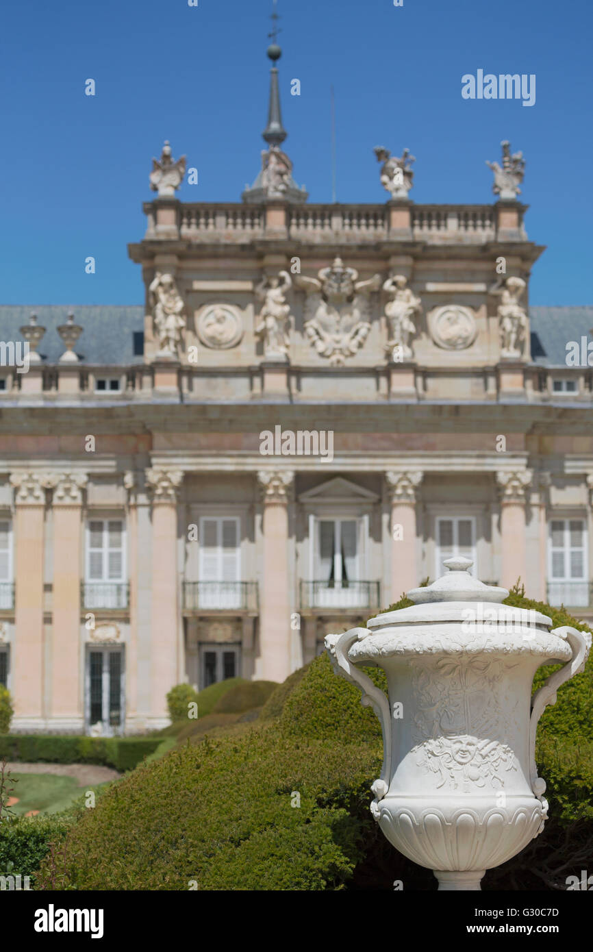 Le Palais Royal de La Granja de San Ildefonso, près de Segovia, Castilla y Leon, Spain, Europe Banque D'Images
