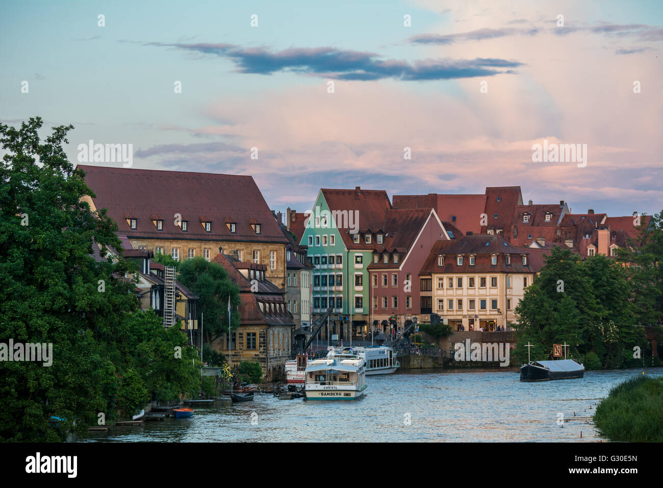 Klein Venedig Bamberg (Petite Venise) à la Regnitz Banque D'Images