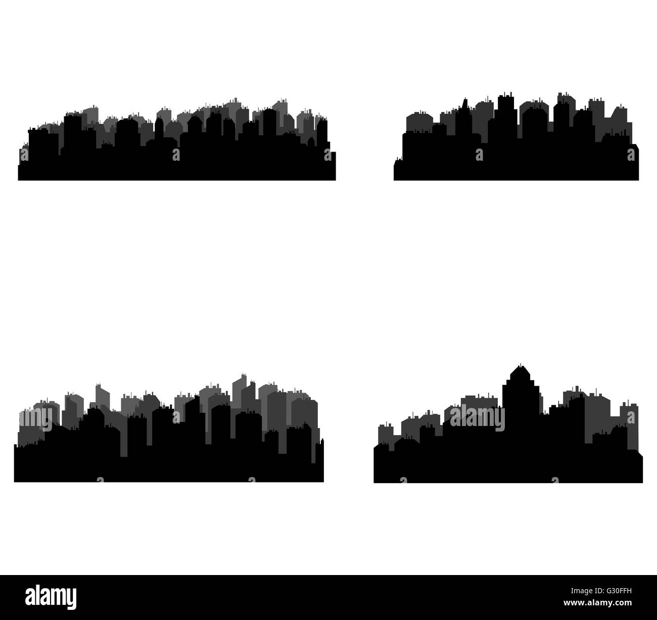 toits de la ville Banque D'Images