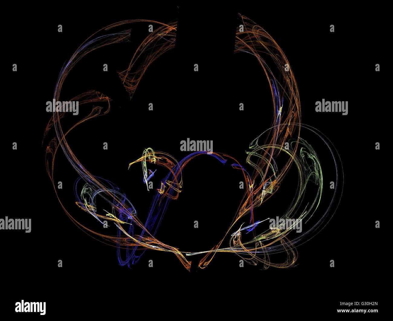 Image d'un fractal numérique avec multicolor Banque D'Images