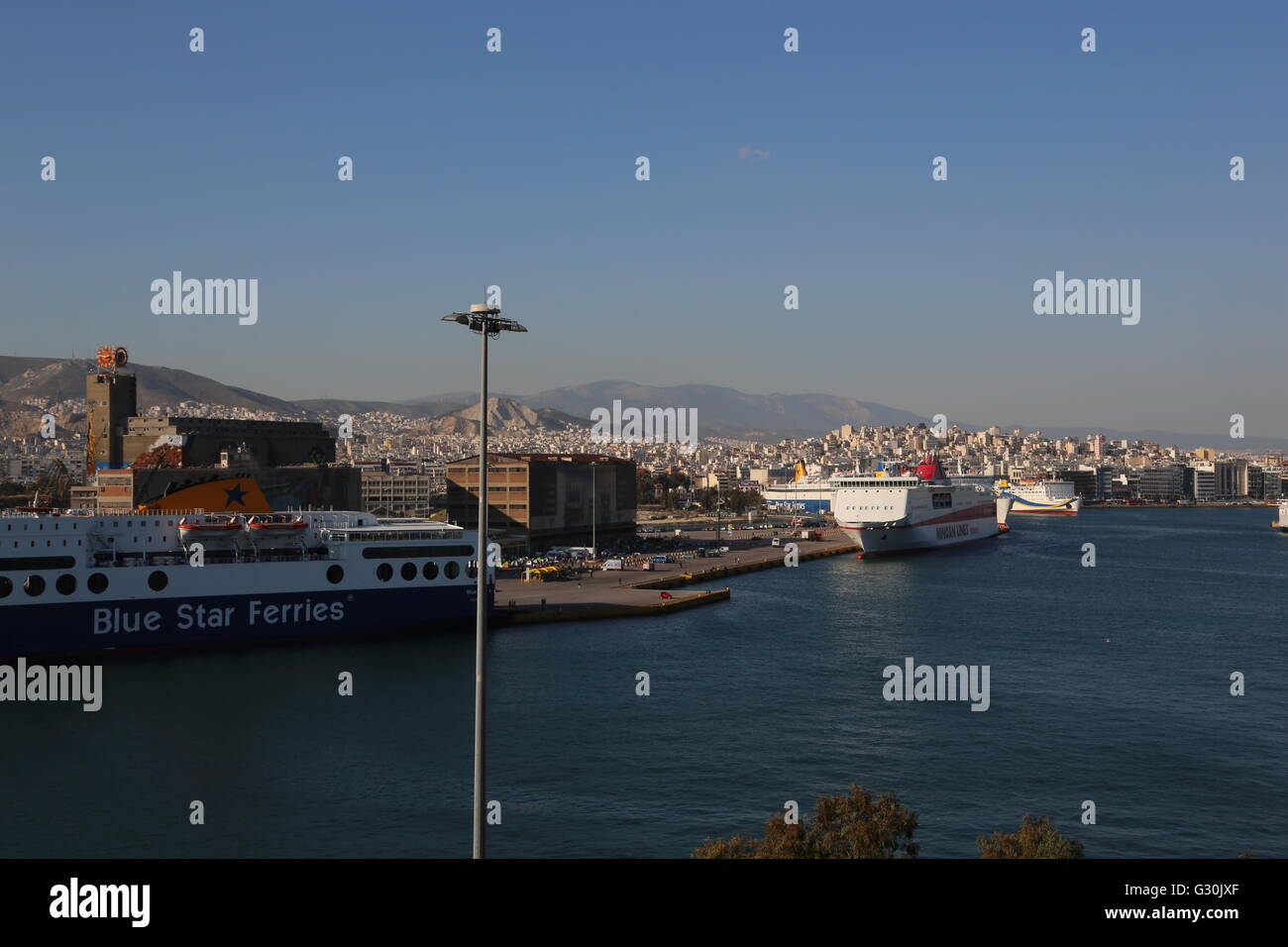 La Grèce, le port du Pirée Attique Banque D'Images