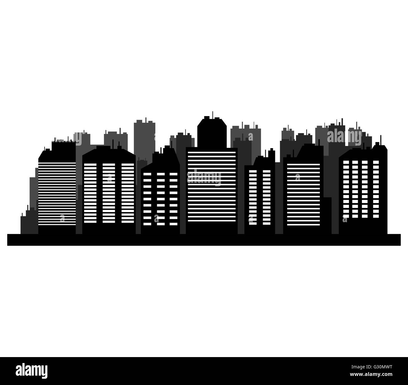 toits de la ville Banque D'Images