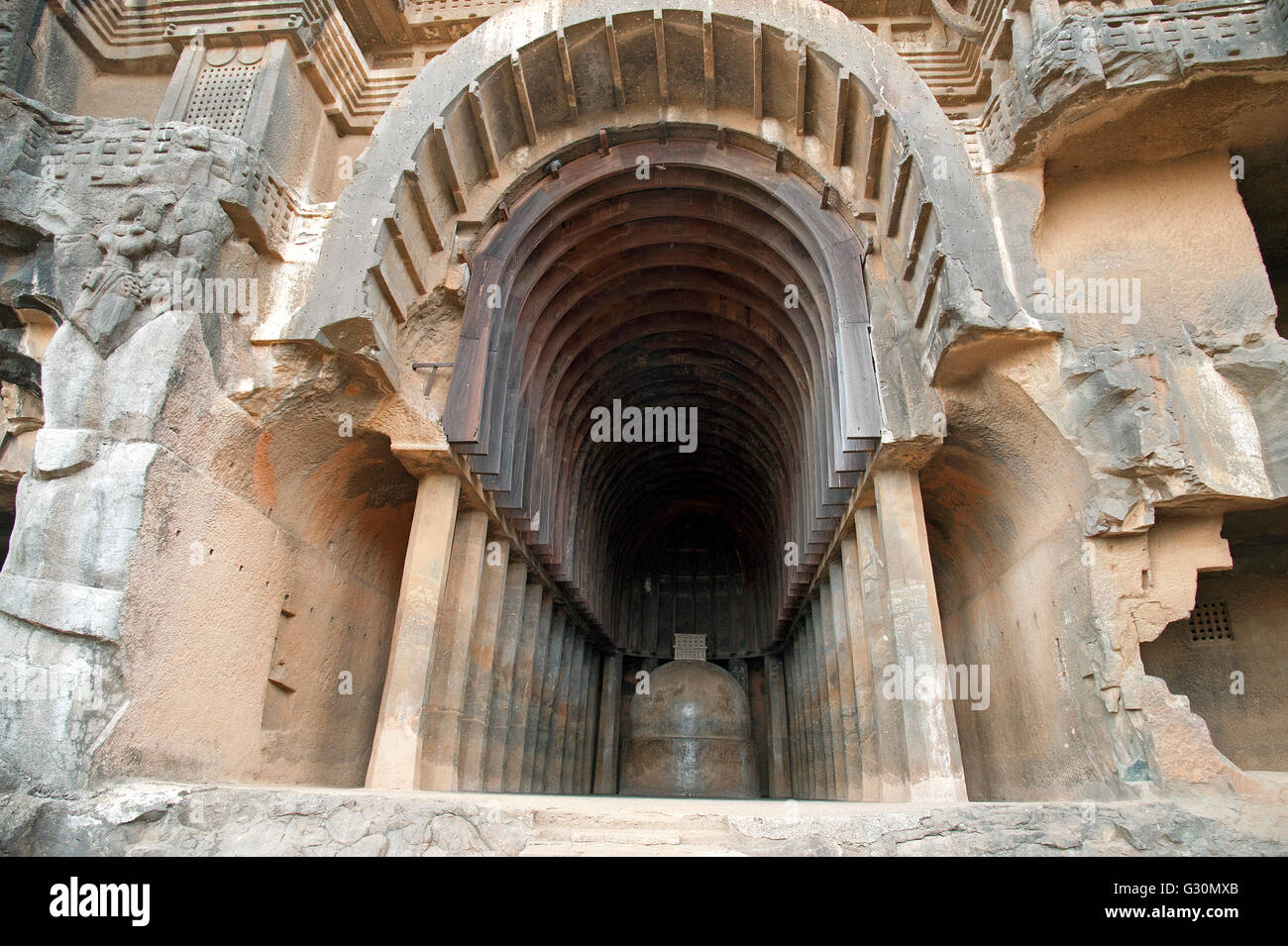 L'image de Bhaja Caves à Pune Maharashtra, Inde Banque D'Images