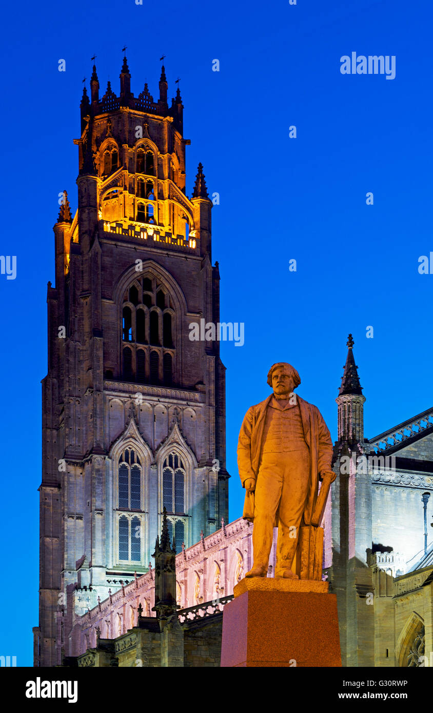 La tour de St Botolph - le moignon - à Boston, Lincolnshire, Angleterre, Royaume-Uni Banque D'Images