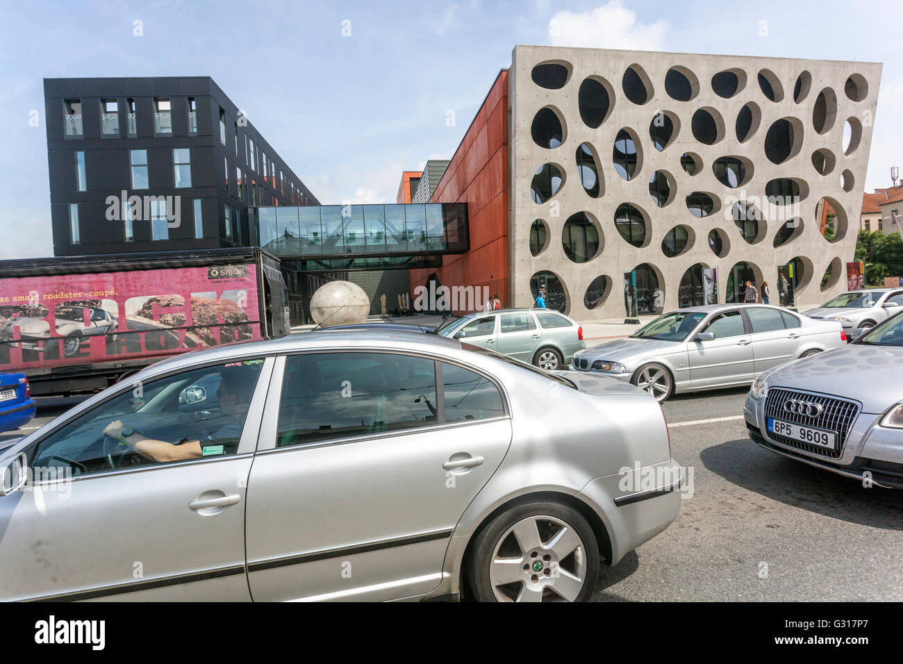 Nouveau Théâtre, Plzen, République Tchèque, Europe Banque D'Images