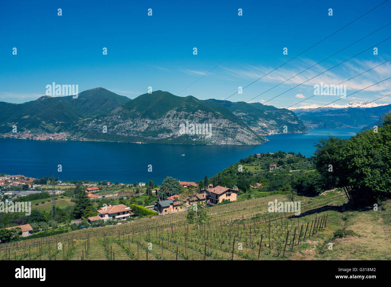 Lago d'Iseo Banque D'Images