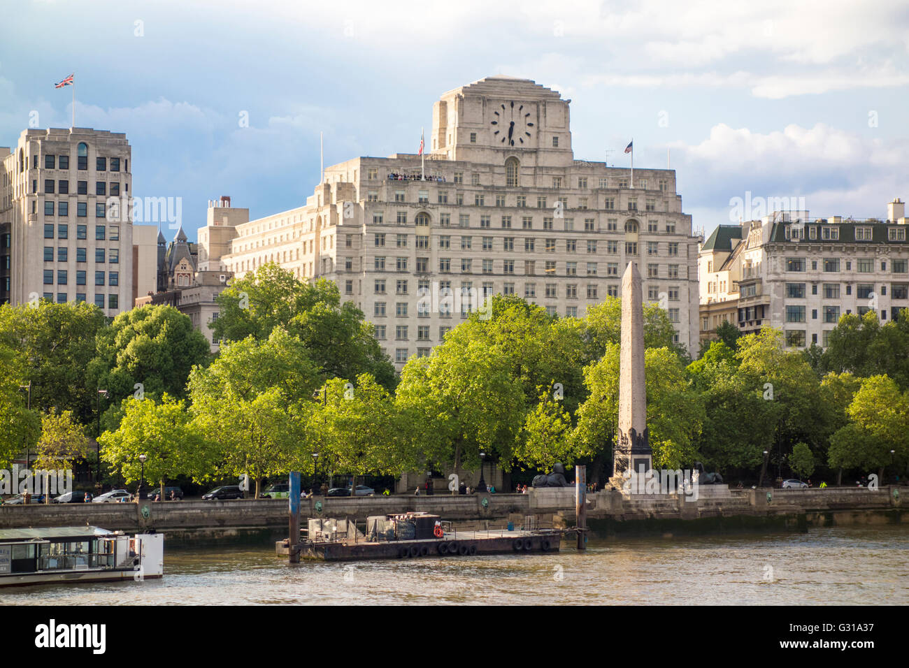 Victoria Embankment, London, UK Banque D'Images