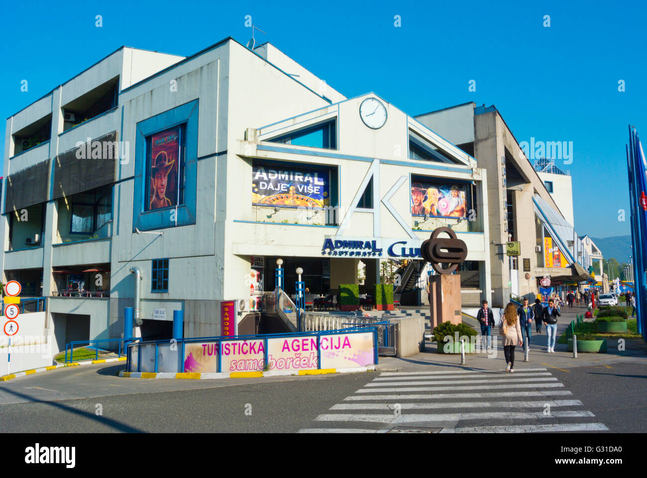 La station de bus, Zagreb Croatie, Europe Banque D'Images
