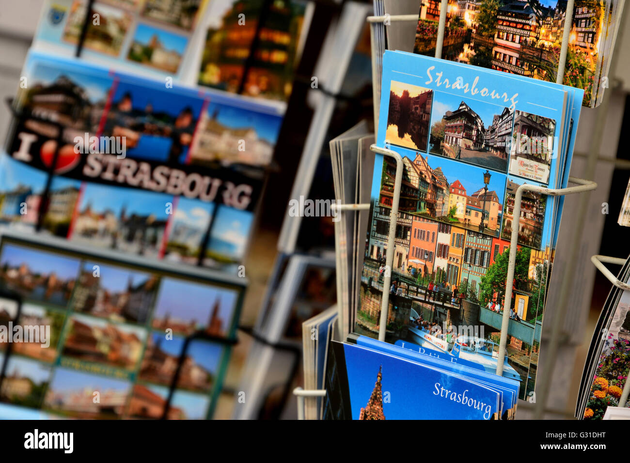 Strasbourg, France, Strasbourg cartes postales Banque D'Images