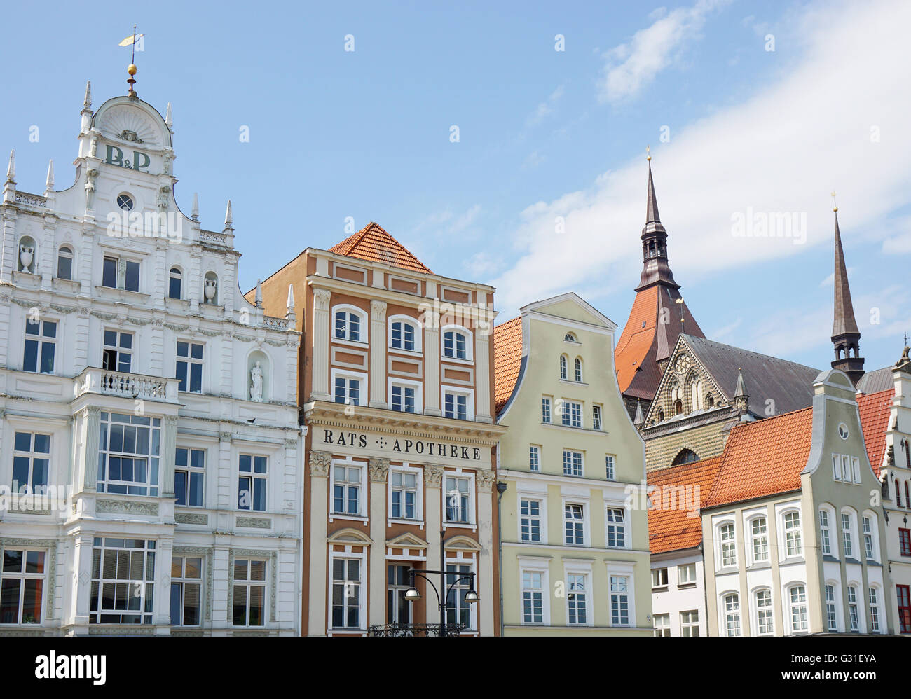 Neuer Markt, à Rostock, Allemagne Banque D'Images