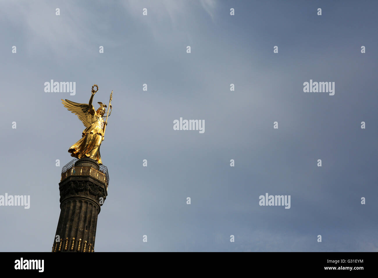 Berlin, Allemagne, le Victoria à la colonne de la Victoire à la Grande Étoile Banque D'Images