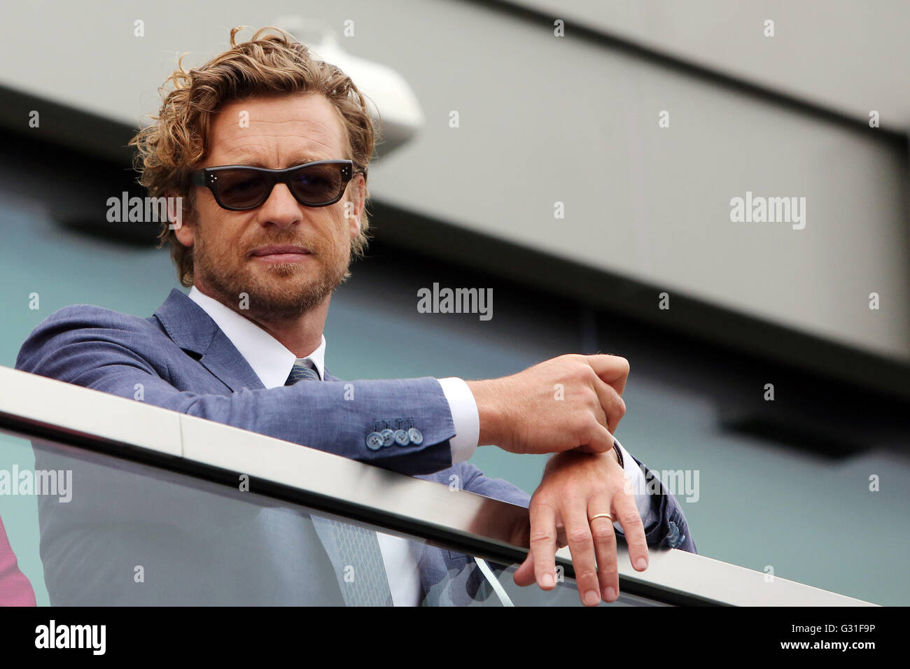 Hong Kong, Chine, Simon Baker, acteur Banque D'Images