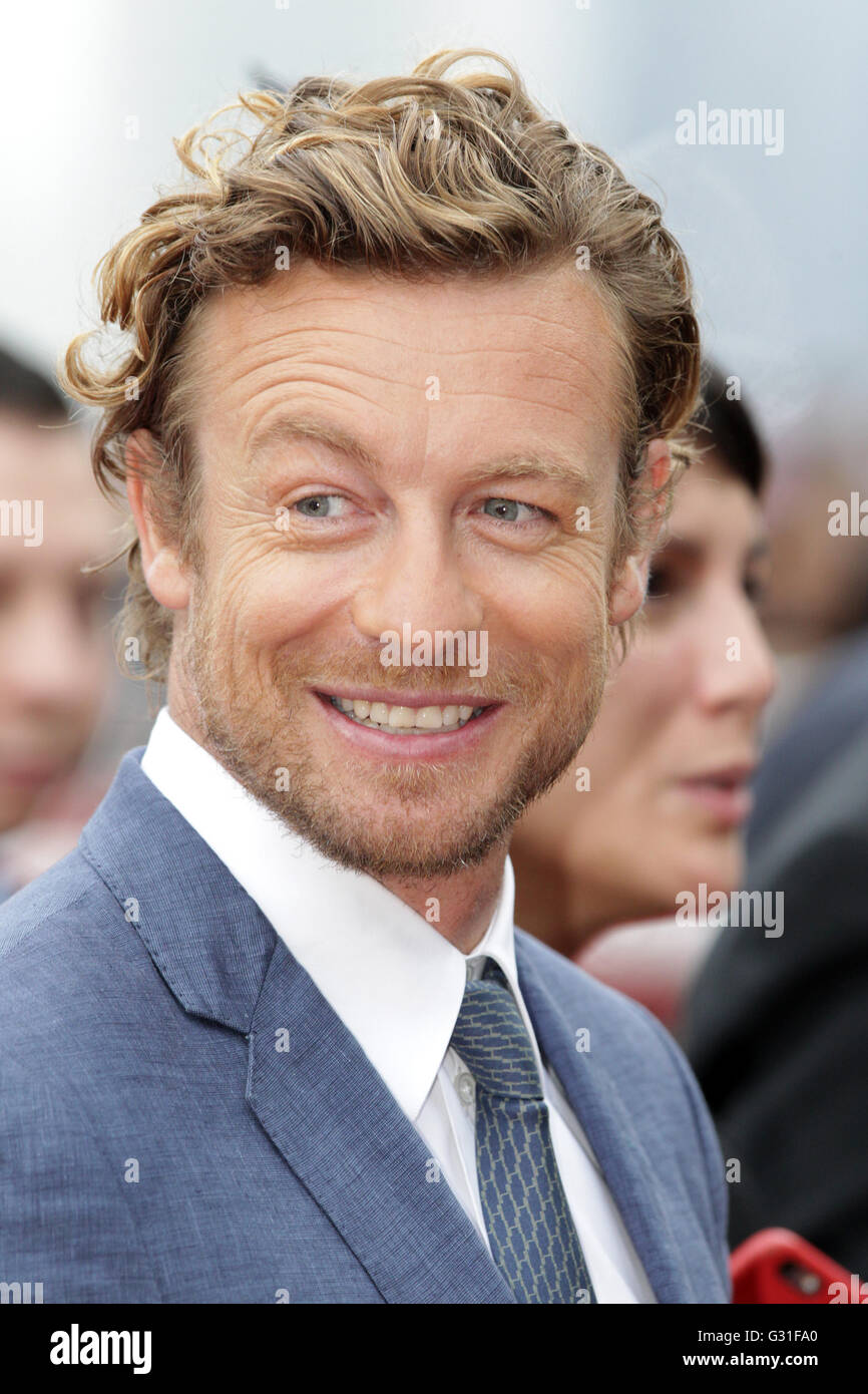 Hong Kong, Chine, Simon Baker, acteur Banque D'Images