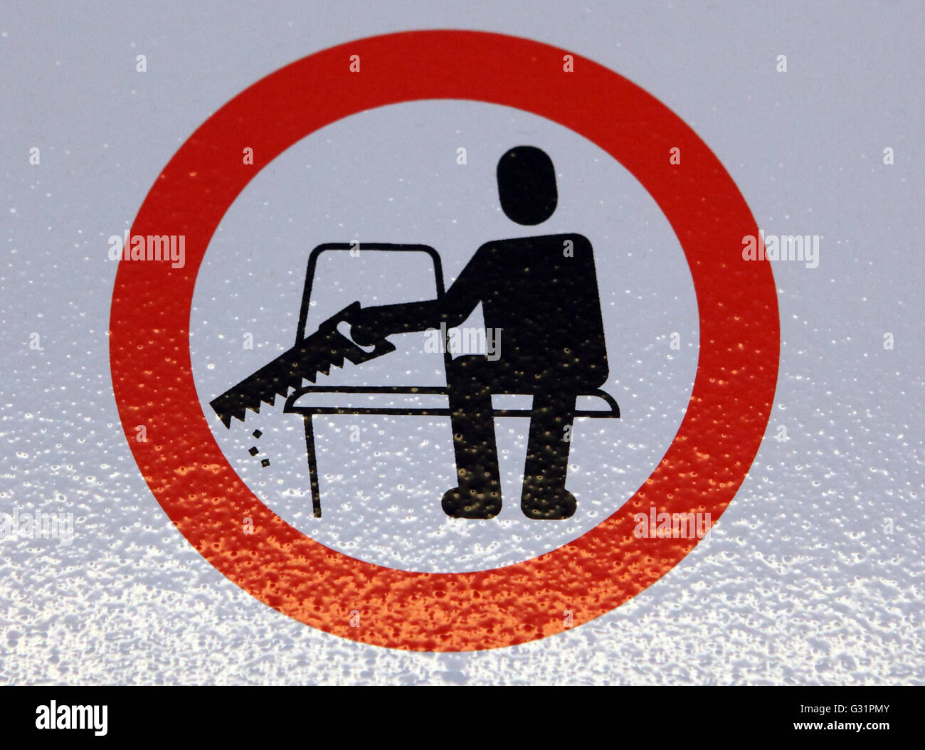 Zuerich, Suisse, signe, de vandalisme défendus sur le bus Banque D'Images