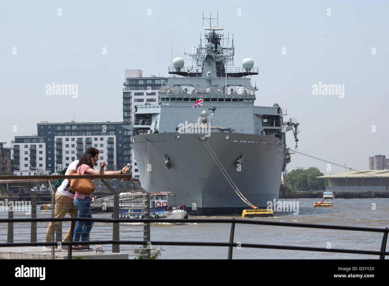 Le HMS Rempart photographié à Greenwich à Londres en 2016 Banque D'Images