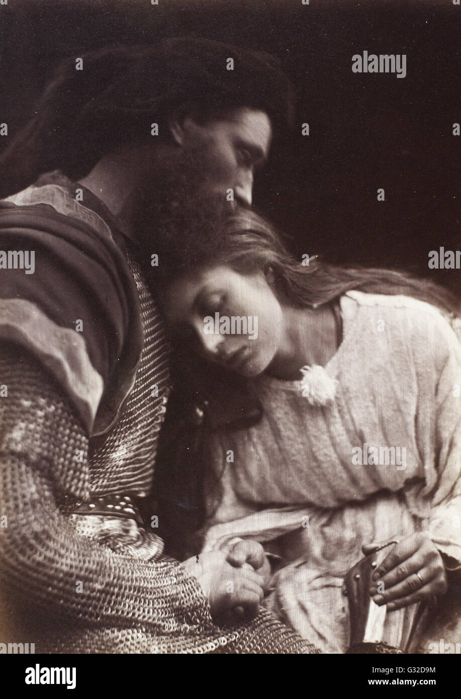 Julia Margaret Cameron - la séparation de Lancelot et la reine Guenièvre - Musée d'Orsay, Paris Banque D'Images