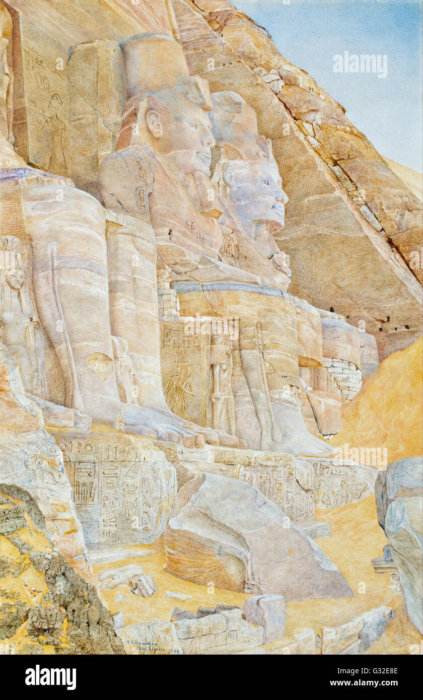 Henri Roderick Newmann - Temple de Ramsès II - Musée d'Art Classique de Mougins Banque D'Images