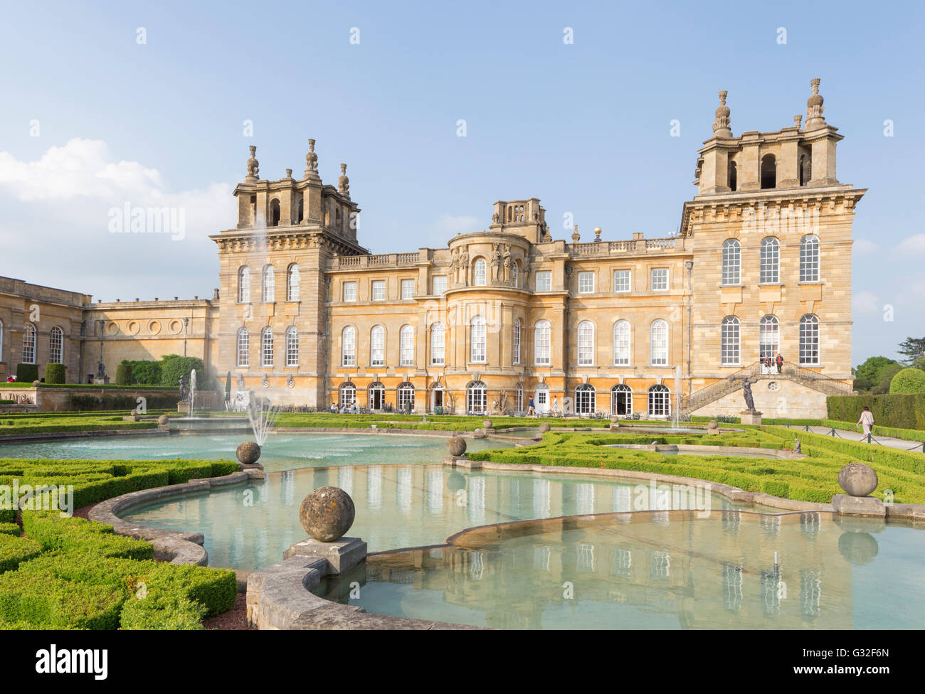 Le Palais de Blenheim, Woodstock, Oxfordshire, England, UK Banque D'Images