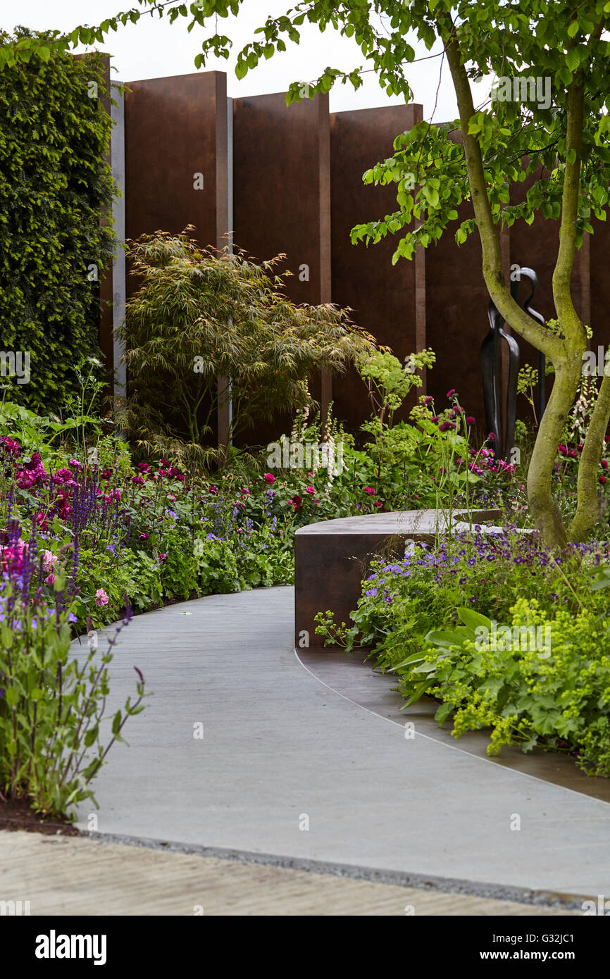 Chelsea Flower Show 2016 Le Chelsea Barracks Jardin Jo Thompson Banque D'Images