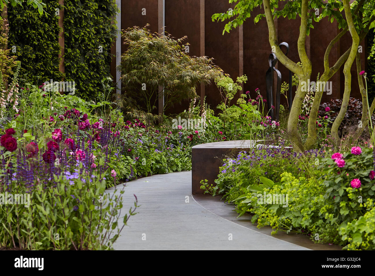 Chelsea Flower Show 2016 Le Chelsea Barracks Jardin Jo Thompson Banque D'Images