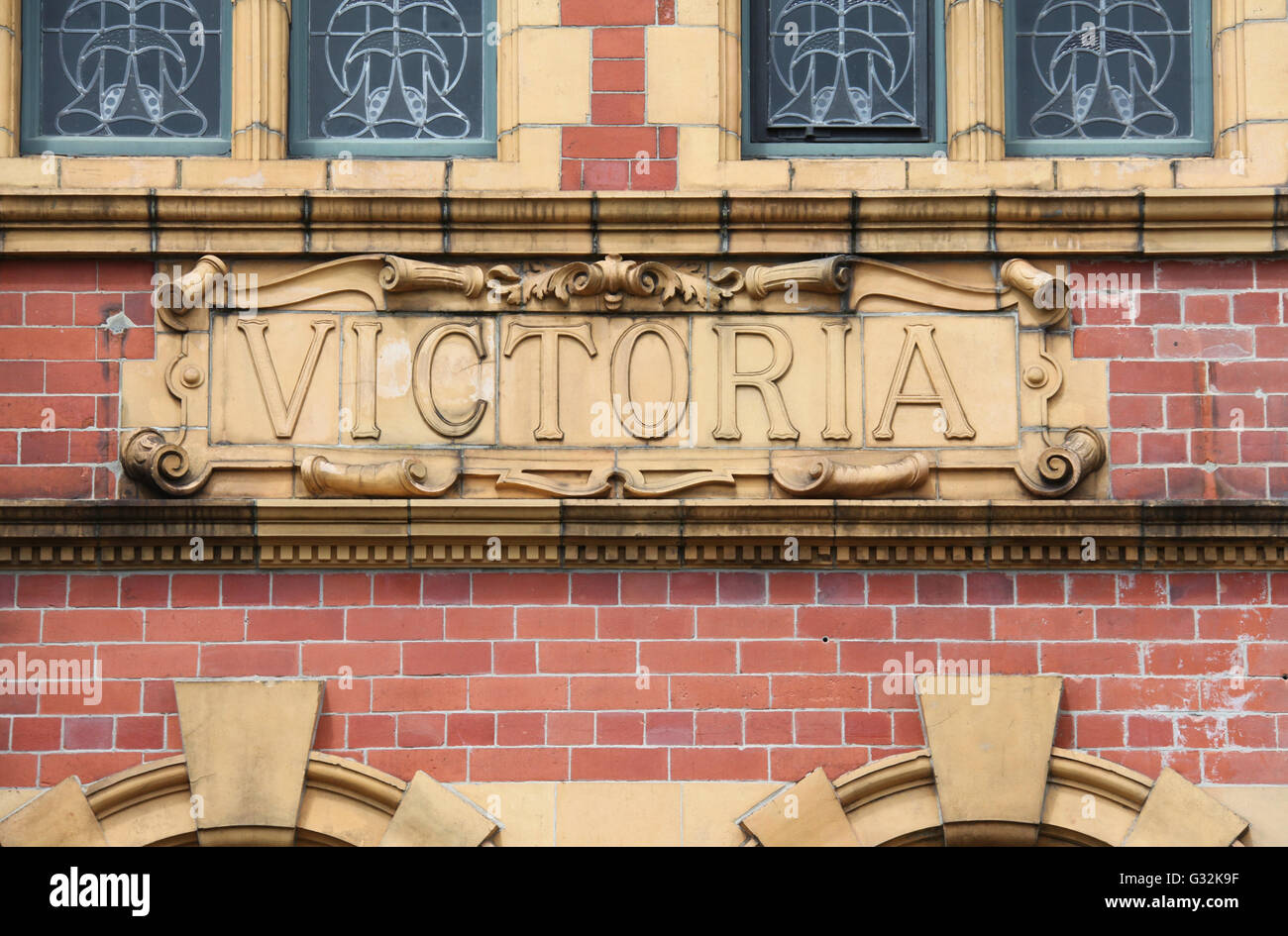 Façade de l'époque édouardienne Victoria Baths à Chorlton-on-Medlock à Manchester Banque D'Images