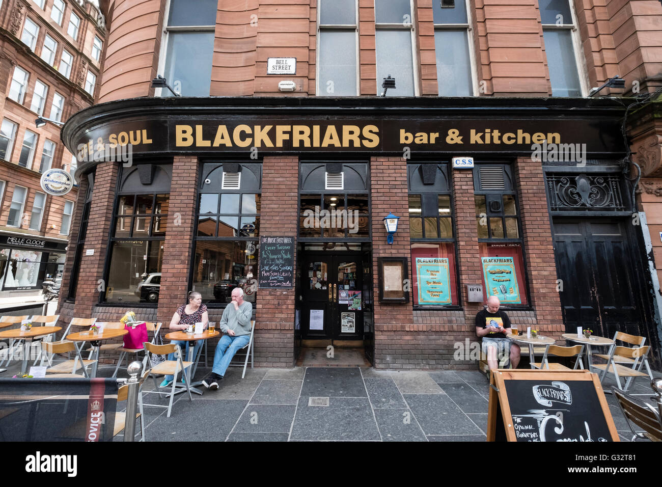 Pub Blackfriars à Merchant City district de Glasgow, Royaume-Uni Banque D'Images