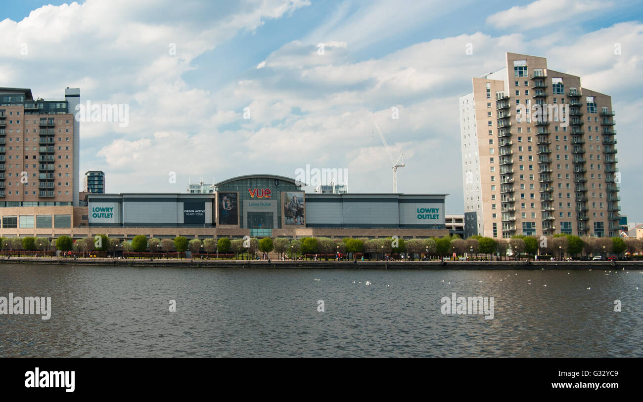 Le centre commercial Lowry Manchester Salford Quays Banque D'Images