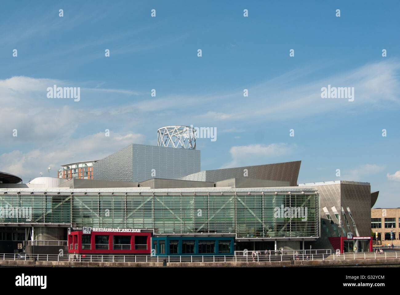 Le Lowry - des arts de la scène, Salford Quays, Manchester Banque D'Images