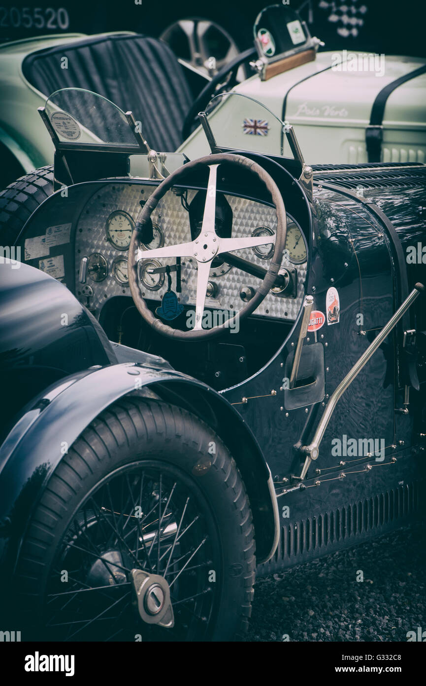1927 Bugatti T37A Car. UK. Vintage filtre appliqué Banque D'Images