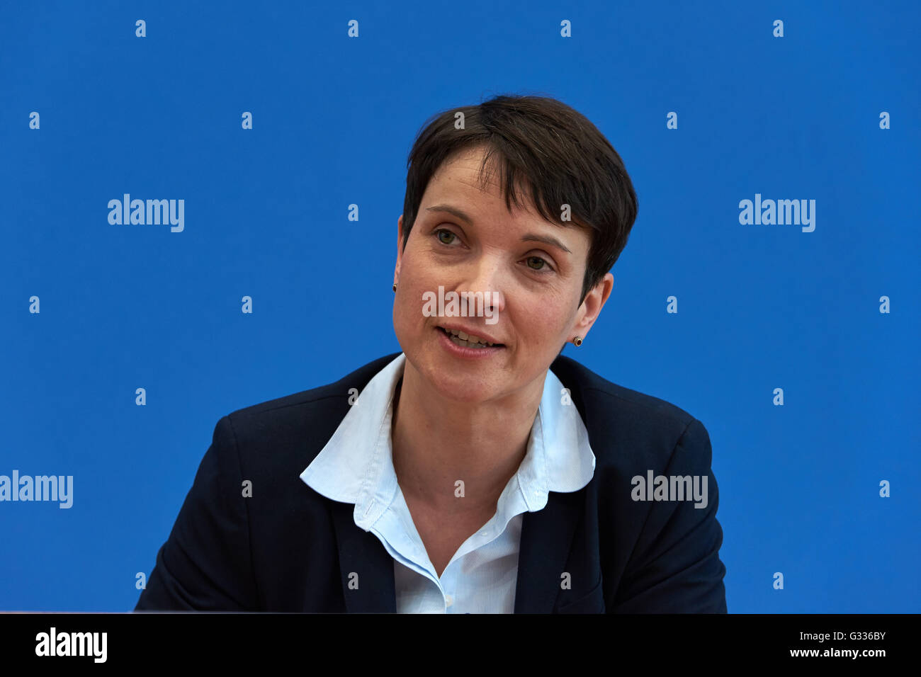 Berlin, Allemagne, Frauke Petry, président national de l'AFD Banque D'Images