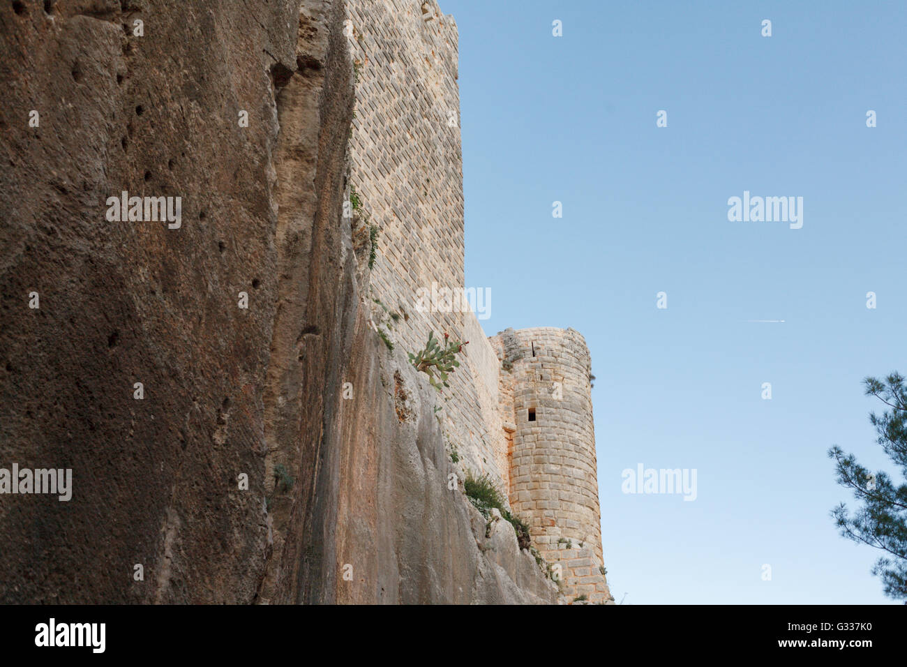 Citadelle de Salah ed-Dîn. Château de Saladin, Lattaquié, Syrie. Banque D'Images