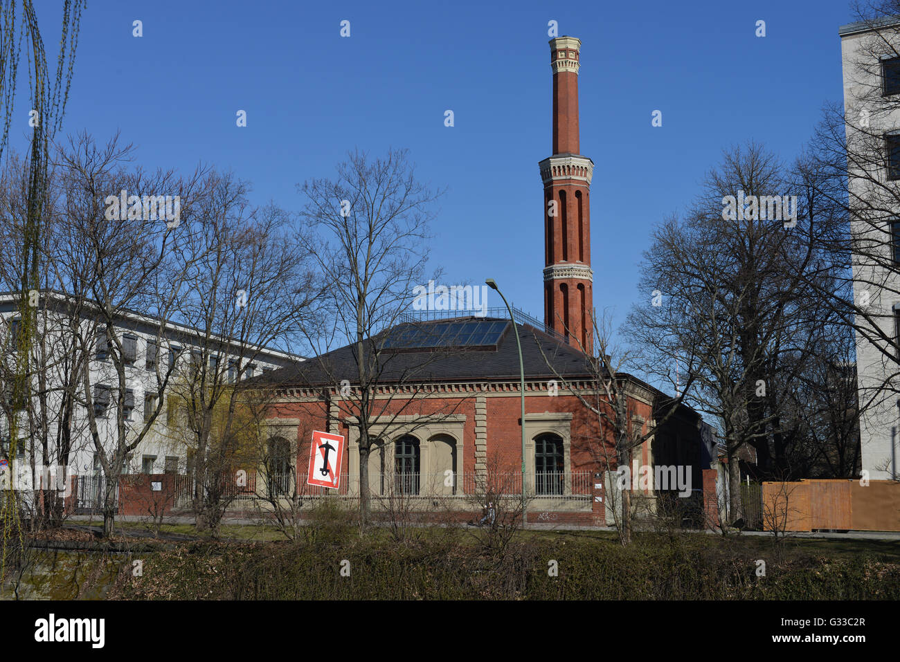 Altes Pumpwerk, Hallesches Ufer, Kreuzberg, Berlin, Deutschland Banque D'Images