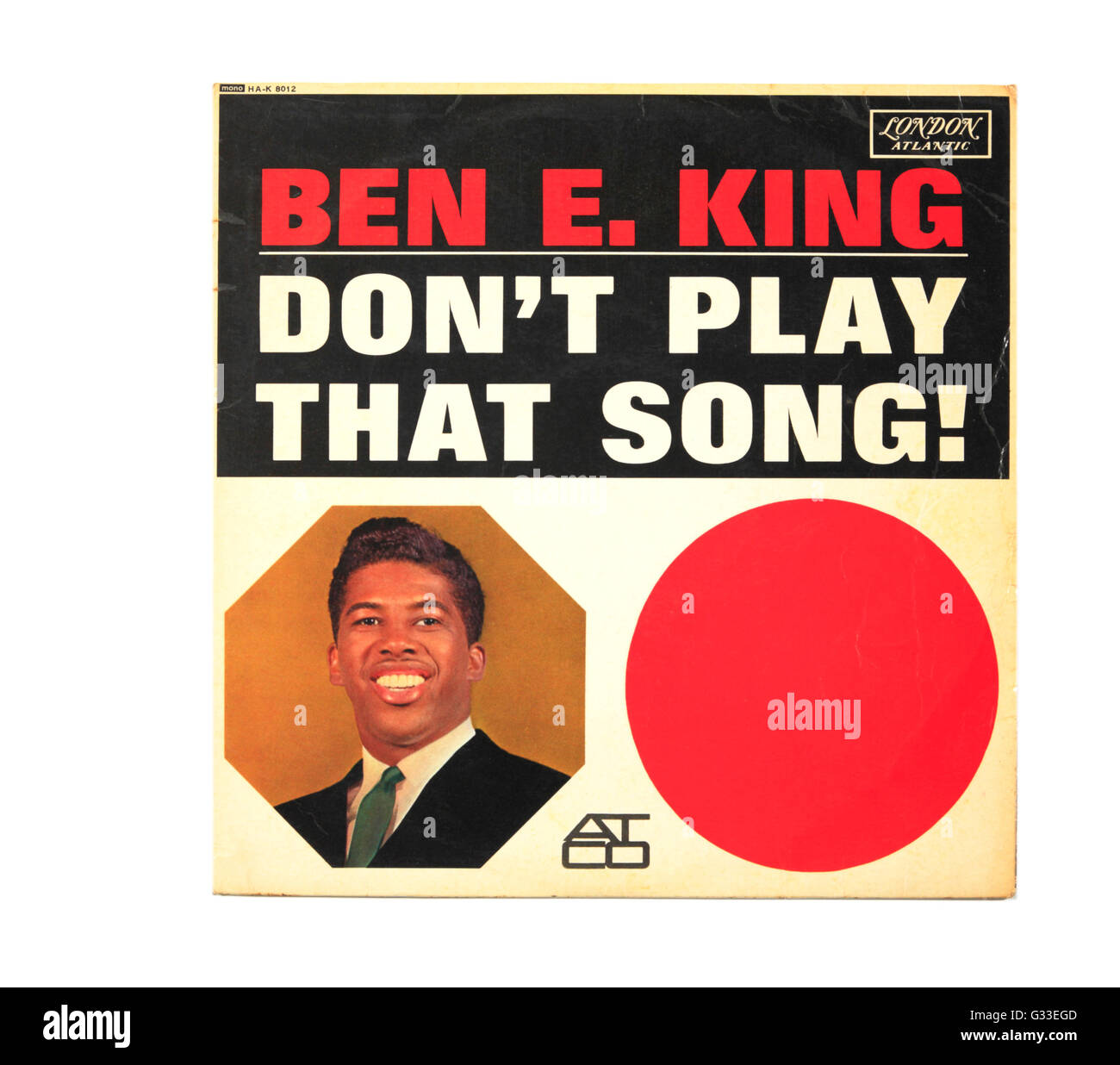 Ne pas jouer ce morceau long playing record couvrir par Ben E. King. Banque D'Images
