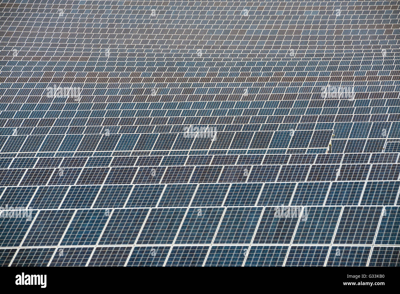 Centrale solaire photovoltaïque Banque D'Images
