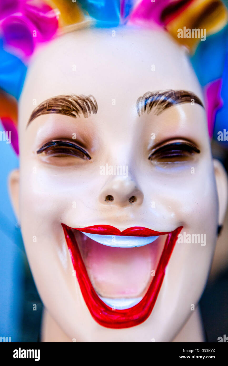 Le Mannequin, colorés de la vieille ville de Corfou, Corfou, Grèce Banque D'Images