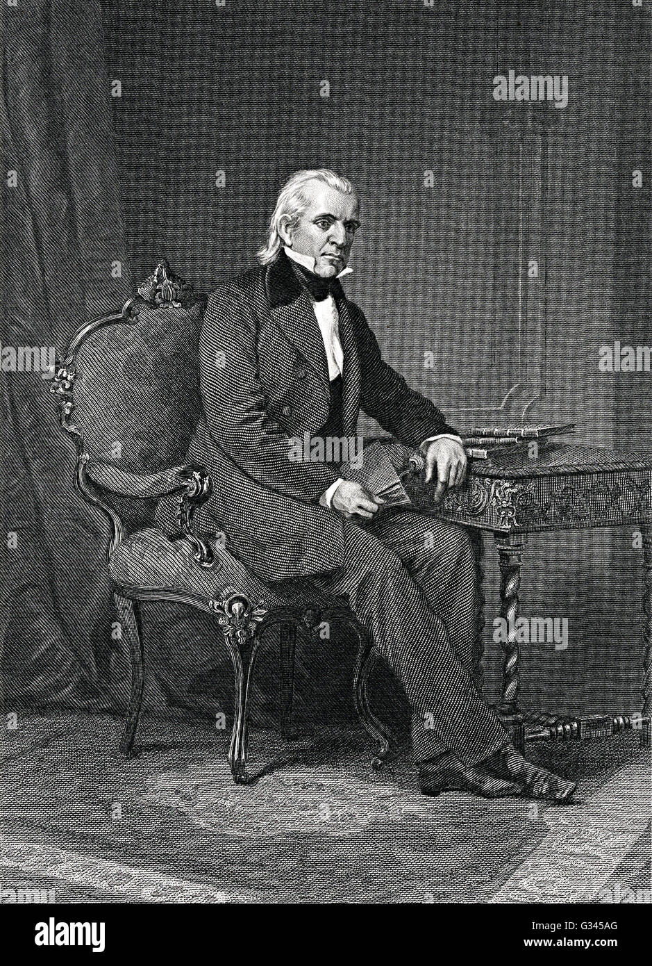 James Polk Banque D'Images