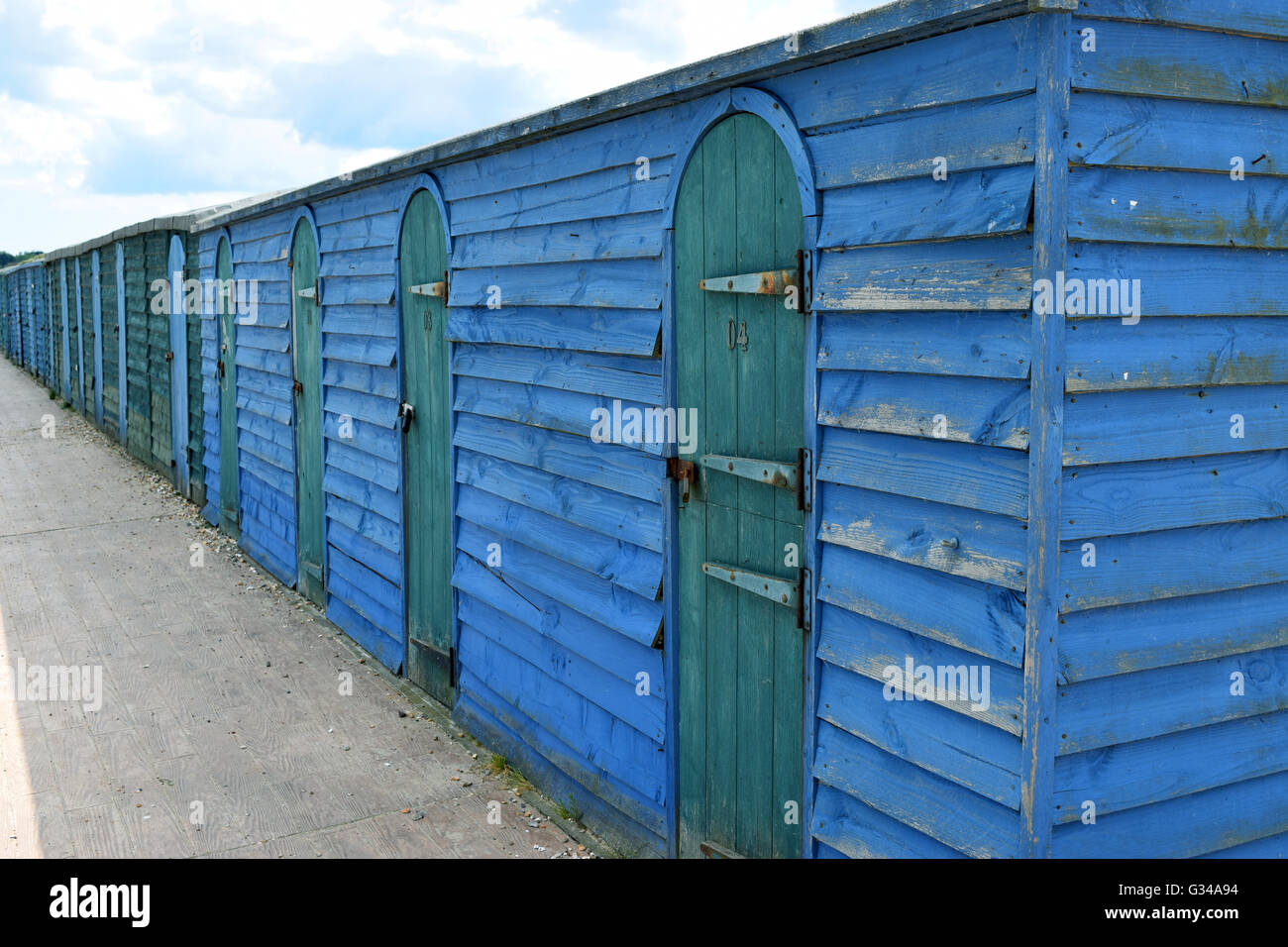 Cabines de plage Banque D'Images