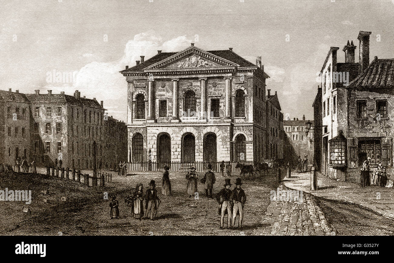 L'ex-Middlesex, ou l'ancienne maison session Sessions House, Clerkenwell Green, quartier d'Islington, Londres, Angleterre Banque D'Images