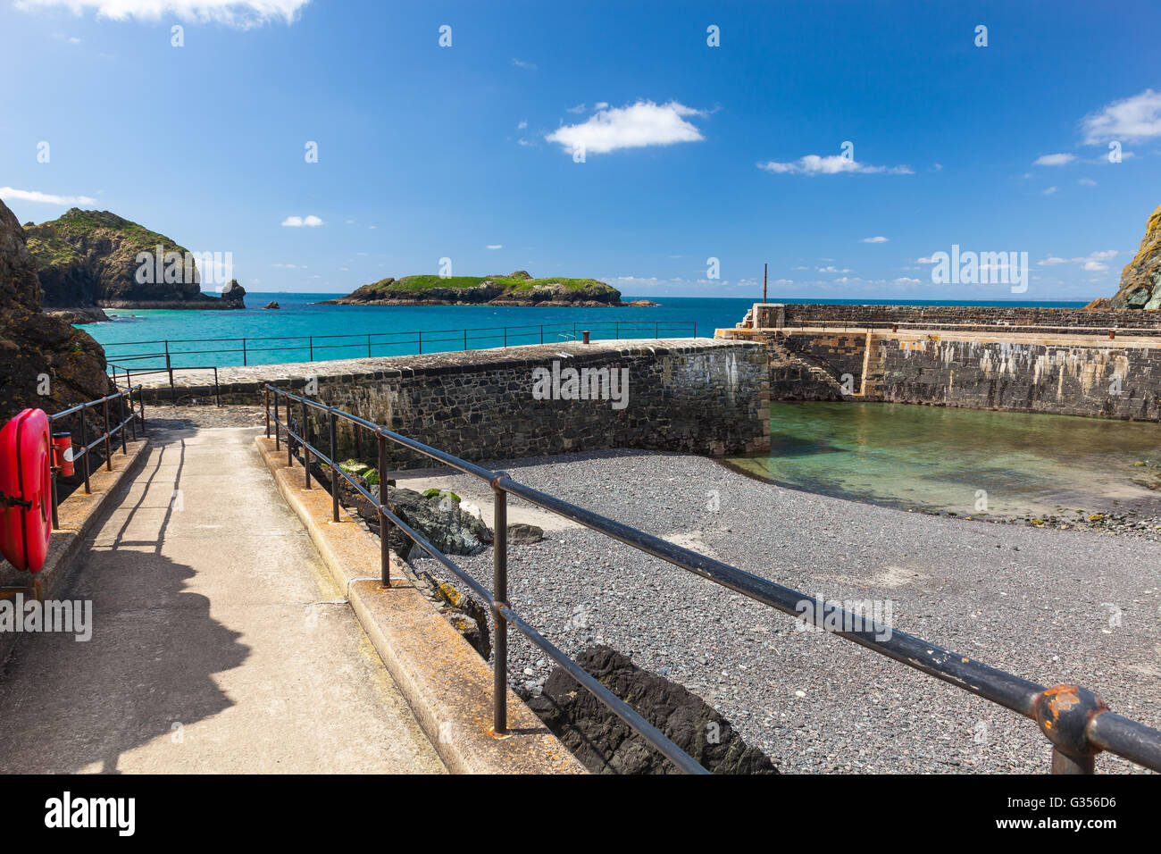 Port historique à meneau Cove de Mounts Bay Cornwall England UK Europe Banque D'Images