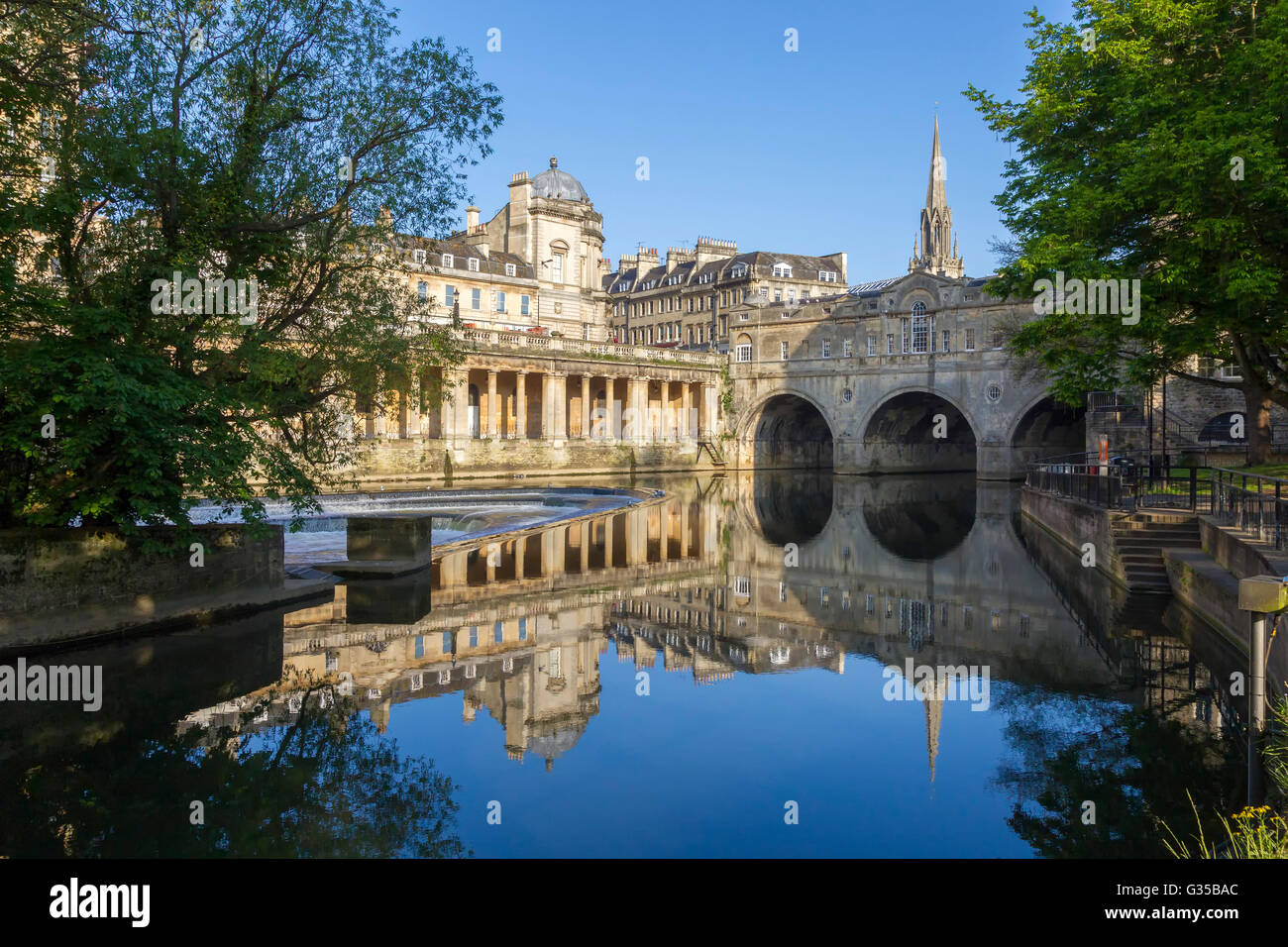La ville historique de Bath, Somerset. Banque D'Images