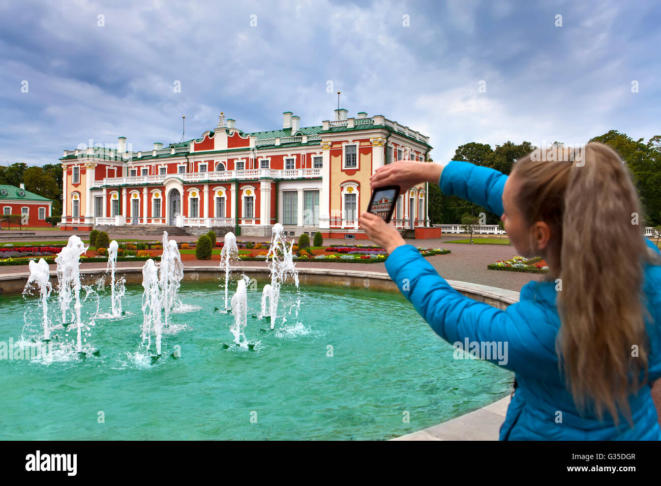 Le Palais Kadriorg, au parc Kadriorg, à Tallinn, Estonie Banque D'Images