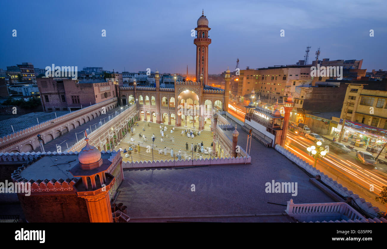 Sunehri mosquée est une vieille et mosquée historique de Peshawar, Pakistan Banque D'Images