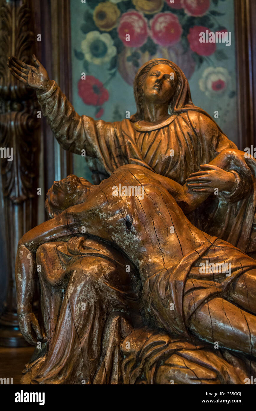 Pieta, art religieux, Ricardo Brennand Institute, Recife, Pernambuco, Brésil Banque D'Images