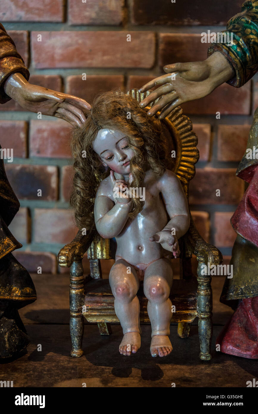 L'Enfant Jésus, l'art religieux, Ricardo Brennand Institute, Recife, Pernambuco, Brésil Banque D'Images