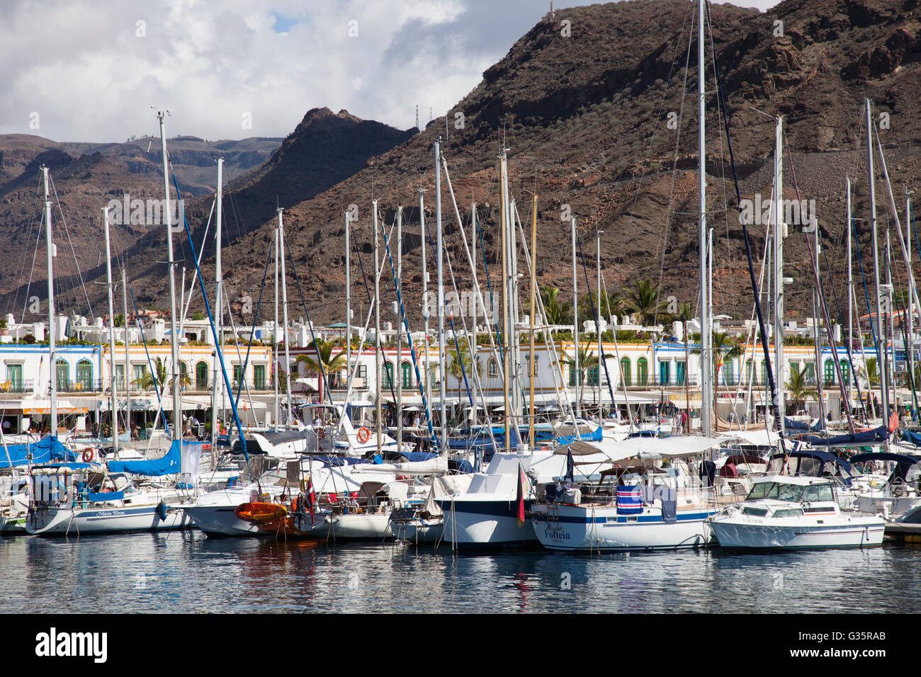 Puerto de Mogan, Gran Canaria island, archipel des Canaries, l'Espagne, l'Europe Banque D'Images