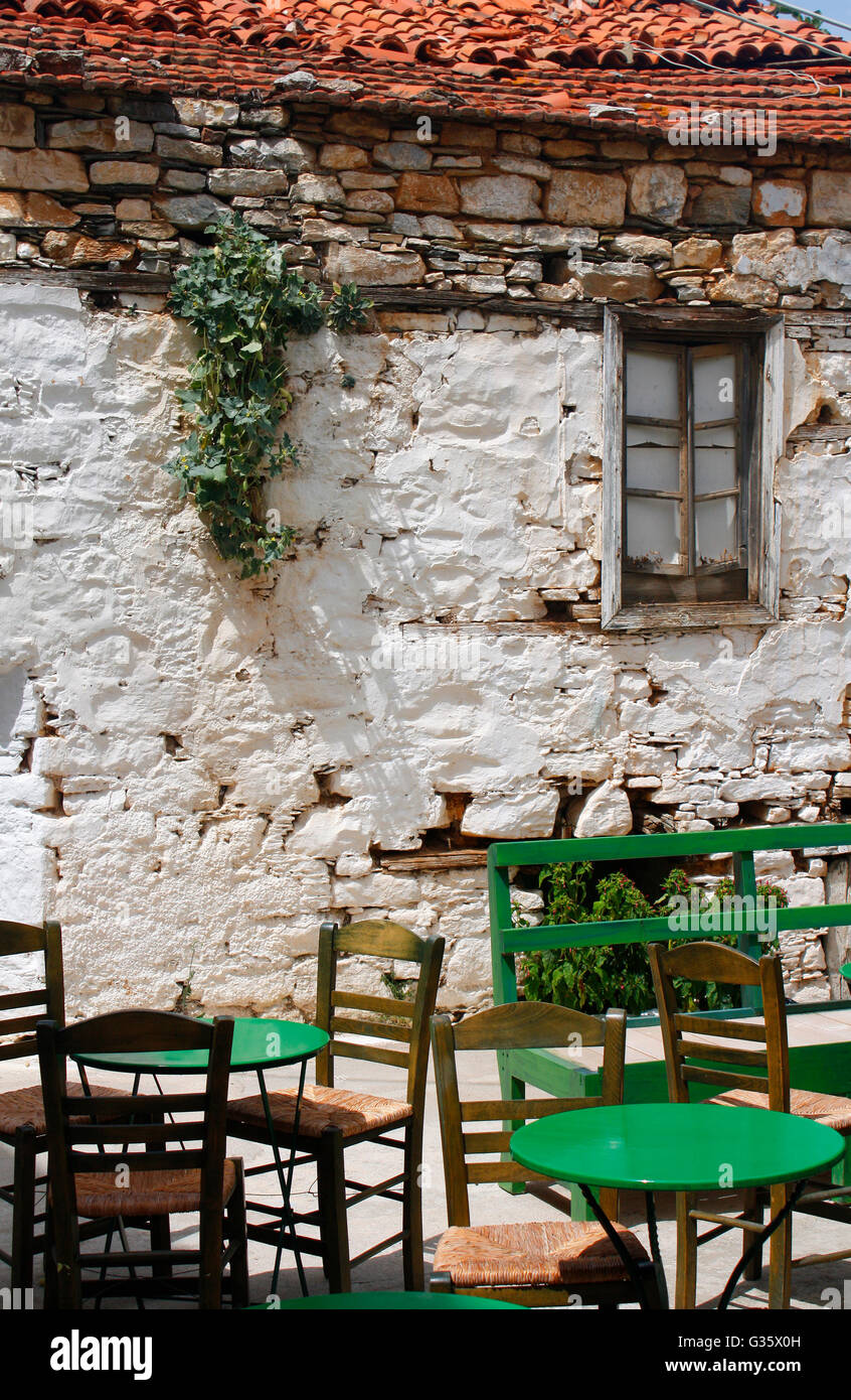 Greek Taverna Alonisso Sporades Îles Grèce UE Union européenne Europe Banque D'Images