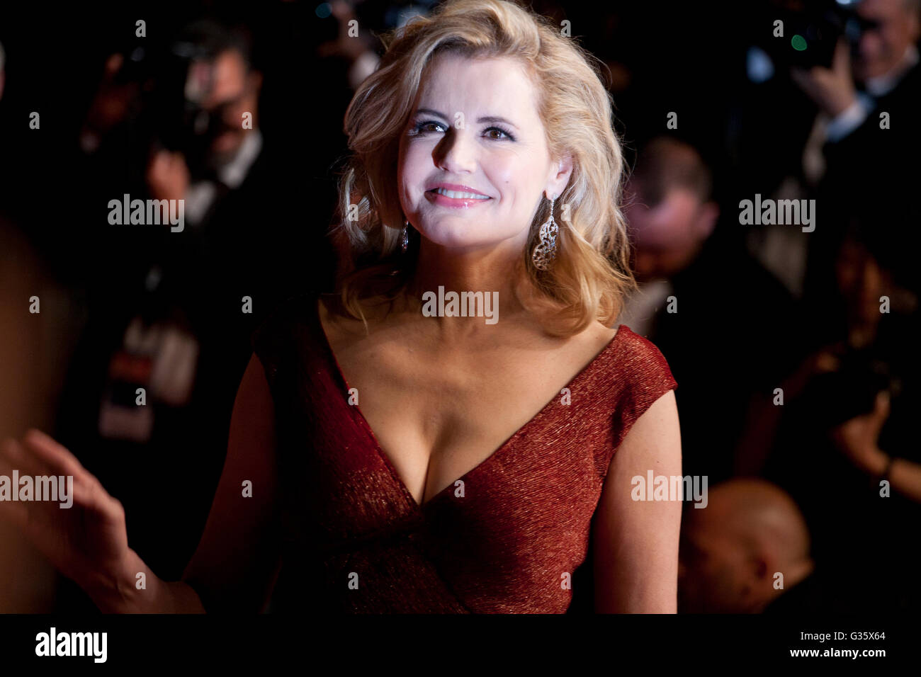 L'actrice Geena Davis à la projection de gala pour le film le beau gars au 69e Festival de Cannes, dimanche 15 mai 2016, Banque D'Images