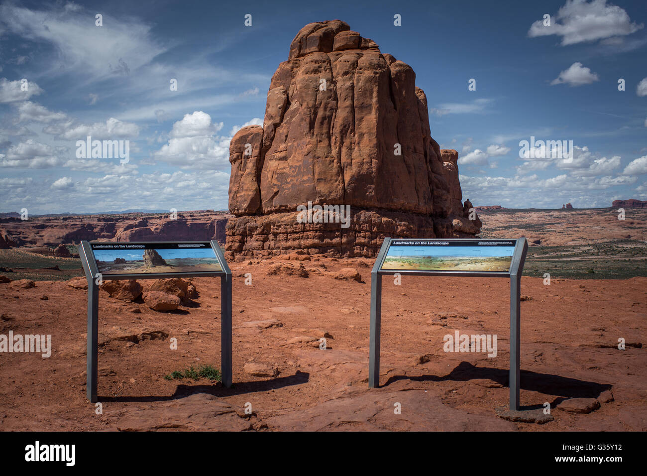 Rock formation à Arches National Park, Moab, Utah, USA Banque D'Images